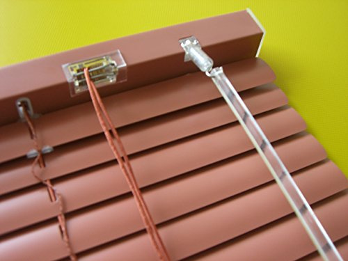 Alu Jalousie Terracotta - Breite 50 bis 240 cm - Höhe 130/160 / 220 cm - Tür Fenster Rollo Jalousette Aluminium Fensterjalousie Lamellen Metall (120 x 160 cm)