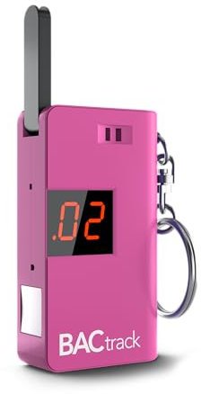 BACtrack Schlüsselanhänger Alkoholtester (Rosa) | Ultra-Tragbarer Taschen-Schlüsselanhänger Alkoholtester für den persönlichen Gebrauch