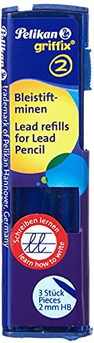 Pelikan Griffix Bleistiftminen HB 2 x 3 Blisterpackung, Mehrfarbig