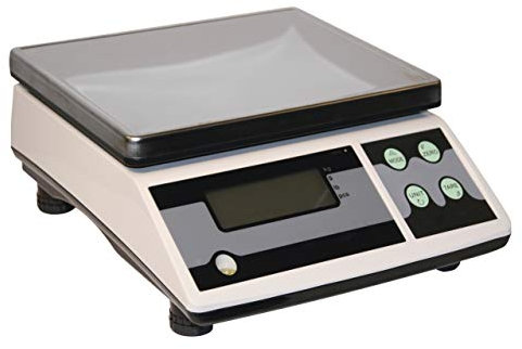 Kerbl Tischwaage Digital (bis zu 30 kg, mit Edelstahl-Plattform, mit Stückzahlfunktion, schnelles und zuverlässiges Wiegen, Waage) 29923