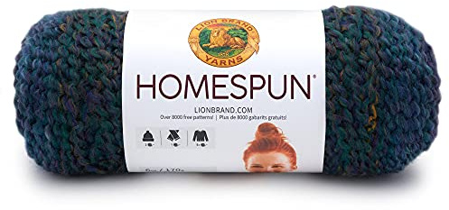 Lion Brand Yarn Company Lion Brand 790-236 Homespun Yarn, Celestial Stripes, 98% Acrylic, 2%, 22.86x7.62x7.62 cm