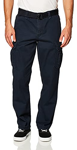 UNIONBAY mens Survivor Iv Relaxed Fit Cargo - Reg and Big Tall Sizes Casual Pants, True Navy, 30W x 32L US