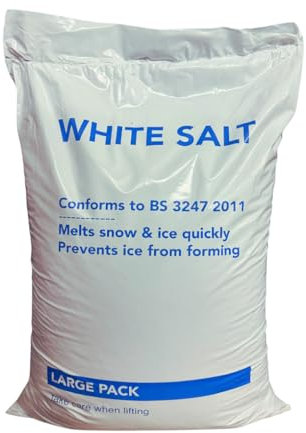 25KG Bag Winter Shield's Rock Salt for Keeping DRIVEWAYS and Paths Clear of ICE/Snow (Packaging May Vary)