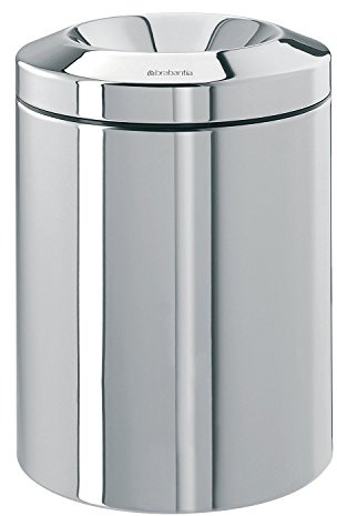 Brabantia Papierkorb 'Le Tube' 7 L/Brilliant Steel