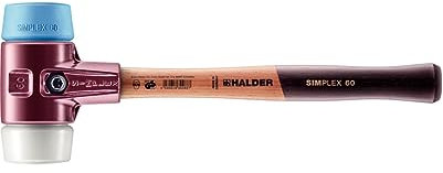 Halder 3017060Simplex Soft-Face Superplastic/TPE-Soft Mallet, Multi-Colour, 60 mm