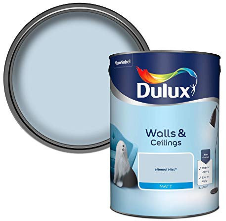 Dulux Walls & Ceilings Matt Emulsion Paint - Mineral Mist - 5L