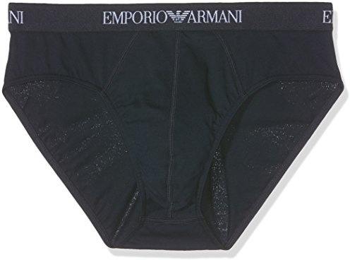 Emporio Armani Underwear 2-Pack Brief Pure Cotton, Mutande Uomo, Blu (Marine), S