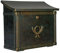 Heibi - Briefkasten Merito 64393-010 Edelstahl Grün / Gold patiniert