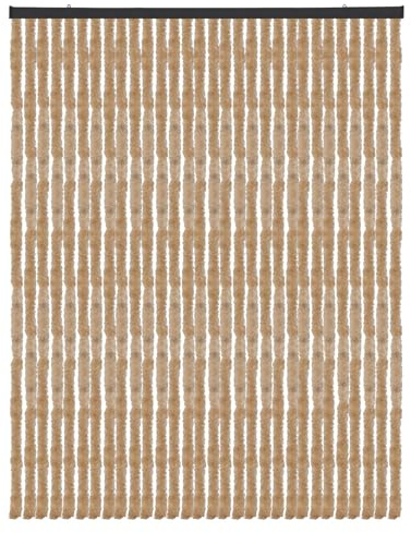 Rideau, Tissu, Unistreifen beige, 120 x 220 cm