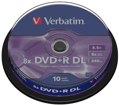 Verbatim VB-DPD55S1 - DVD+RW vírgenes (8,5 GB, DVD+R DL, 120 mm, 10 Pieza(s), 142 x 142 x 32 mm, 223 g)