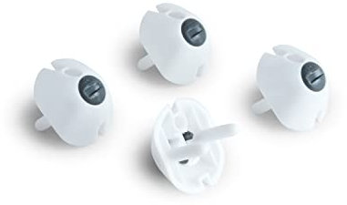 Munchkin Lindam Baby Safety Plug Socket Covers, Child Proof Plug Socket Protectors/Guards, UK Plugs Covers, Pack Of 4