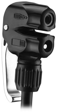 LEZYNE Dual Valve Alternative Bicycle Pump Head, Presta, Schrader, and Dunlop Compatible, for High-Pressure Tire Floor Pumps