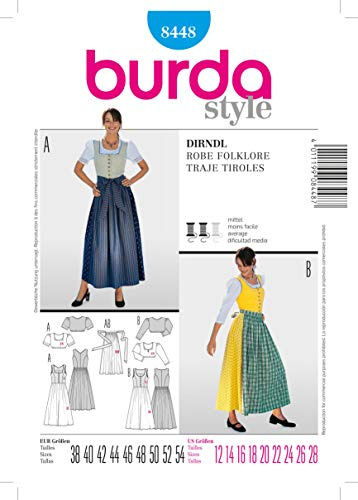 Burda Patrón 8448 Conjunto bávaro