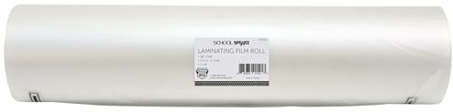 School Smart Laminating Film Roll, 18 Inches x 500 Feet, 1.5 mil Thick, High Gloss