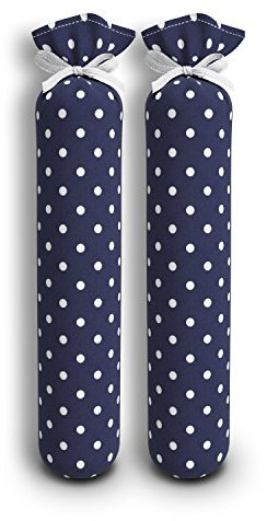 My Boot Trees - Boot Shaper Stands for Closet Organization - Keeps Them Shaped Properly - Many Patterns to Choose from - 1 Pair (Navy Blue With White Polkadots)