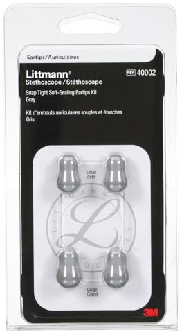 Littmann ID-bricka för Stetoskop, 40008, Grå | Passar alla Littmann stetoskopmodeller. Inkluderar skrivbar och graverbar plast
