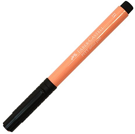 FABER-CASTELL 167438 - Tuschestift Pitt artist pen brush, Strichstärke B, Farbe 132, fleischfarbe hell