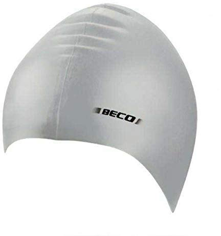 BECO Beermann GmbH & Co. KG Kinder Silikonhauben, unifarbig Kappe, grau od. Silber, One Size