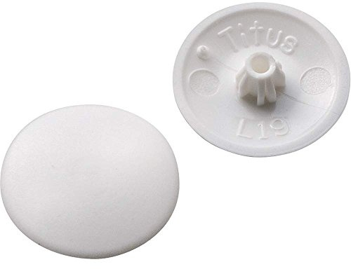 Hardware & Outdoor Screw Cap Covers - Number 2 Square Drive Screws, White (100 per Pack)