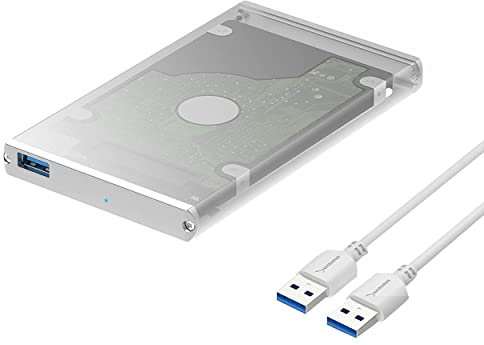 SABRENT Aluminium Festplattengehäuse 2,5 Zoll, SSD HDD SATA zu USB 3.2x1 Gehäuse (EC-UM30)