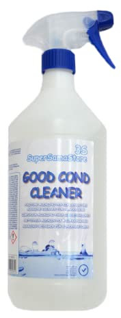 3S SuperSamaStore Liquido Detergente Sgrassante Professionale per Condensatori, per Pulizia e Sgrassaggio Unità Condensanti Esterne e Batterie Alettate Climatizzatori, Flacone Spray 1 Litro