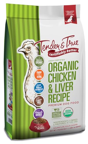 Tender & True Organic Chicken & Liver Recipe Dog Food, 11 lb