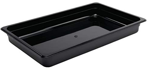 Vogue Black Polycarbonate - GN 1/1 65mm