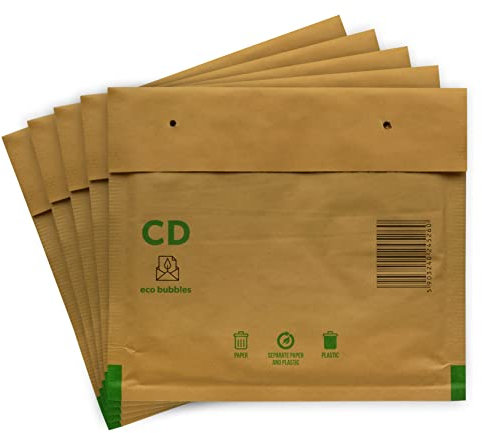 10 Versandtaschen Luftpolsterumschläge 200 x 175 mm CD Luftpolsterversandtaschen Luftpolstertaschen Gr. CD braun Umschläge haftklebend gepolstert Polsterumschlag Taschen