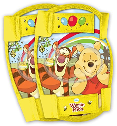 Disney Winnie Puuh Knie Ellenbogenschoner für Kinder, Gelb, M, 35401
