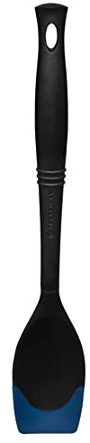 Le Creuset Revolution Black and Marseille Blue Silicone Saute Spoon