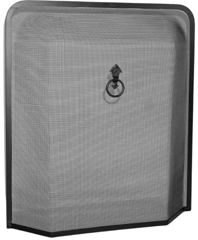 rectangulaire Pare-étincelles Firesceen pour votre Cheminée 62,2 x 53,3 x 8,9 cm avec Noir décoré en filigrane Détails