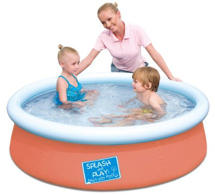 Bestway 57241 – Splash and Play Pool, de montaje rápido (Quick Up), color naranja