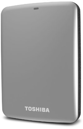 TOSHIBA (Old Model) Canvio Connect 500GB Portable Hard Drive, Silver (HDTC705XS3A1)