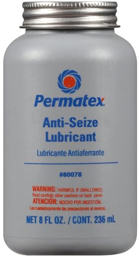 Permatex 80078 Anti-Seize Lubricant with Brush Top Bottle, 8 oz.
