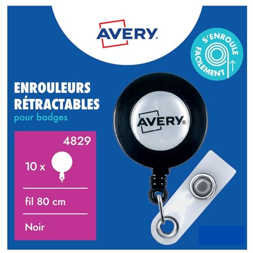 Avery upprullningsmekanism för id-kort, 80 cm