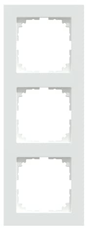 Schneider Electric Merten M-Pure-Rahmen für Steckdosen und Schalter, 3-fach, aktivweiss, Artikelnummer MEG4030-3625