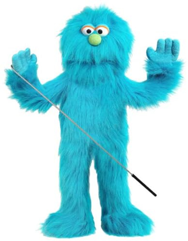 30 Blue Monster Puppet, Full Body Ventriloquist Style Puppet