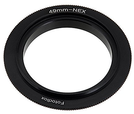 Fotodiox 10-Reverse-NEX-49 49MM Filter Thread Macro Reverse Mount Adapter Ring for Sony E-Series Camera Fits Sony