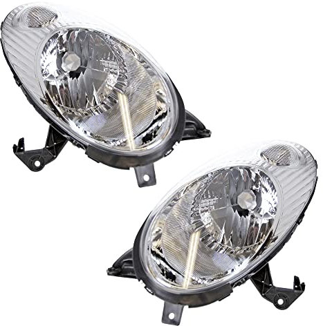 BESTPRICE 2x phares avant Phare principal gauche + droite Compatible avec NISSAN MICRA 3 (K12)