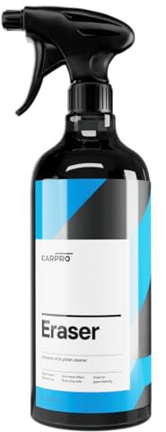 CARPRO Eraser Polish & Oil Remover - Ceramic Coating Prep, Complete Removal of Polishing Oils for Application of CQUARTZ Ceramic Coat, Anti-Static, Dust Free, No Silicone - 1 Liter (34oz) and Sprayer