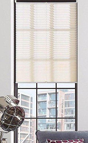 My Home Klemm Plissee Easyfix Plisseerollo Creme ohne Bohren Crush Optik (H/B: 210/70 cm)
