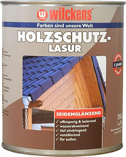 Wilckens Lasure de protection du bois pour extérieur Chêne 750 ml
