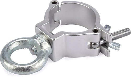 Riggatec Halbschelle - Halfcoupler silber mit Öse bis 100 kg (48-51mm)