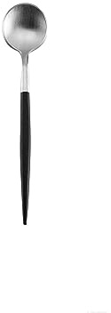 ASA goa Espressosked med svart handtag rostfritt stål 10 cm, silver