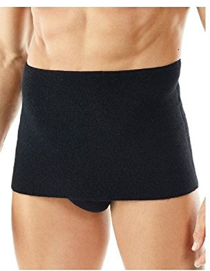 Medima Klassischer Rückenwärmer - Flauschig - sehr warm schwarz M