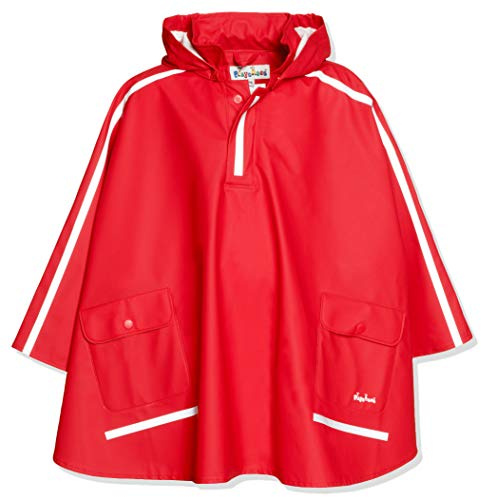 Playshoes Regen-Cape Langer Rücken Unisex Kinder,Rot,128