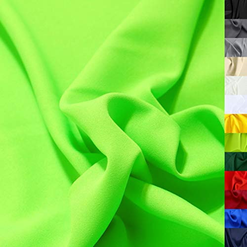 Modestoff / Dekostoff universal Stoff ALLROUND knitterarm - Meterware am Stück (Hell-Grün)