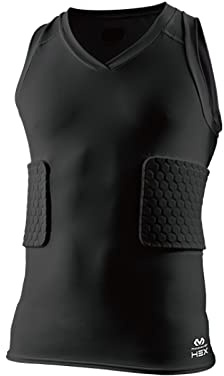 McDavid Hex Tank Shirt (3-Pad), Black, Large