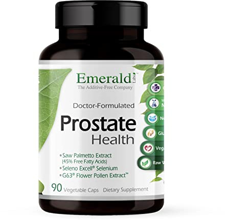 EMERALD LABS Prostate Health - Prostate Support Supplement with Saw Palmetto, Lycopene, Stinging Nettle & More* - Vegan & Gluten-Free - 90 Vegetable Capsules (30-Day Supply)
