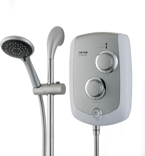 Trance 2 Electric Shower - 8.5kW White/Satin (Aquatronic 4 Ultra, T70XR, T80XR)